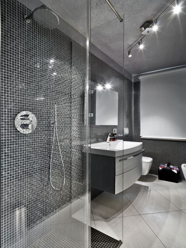 Walk-In Shower with Rain Shower Head